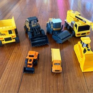 Construction Vehicle Toy Set - Yellow and Orange